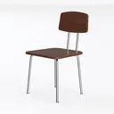 Modern Minimalist Home Dining Chair Back Bar Left 45 Degree View