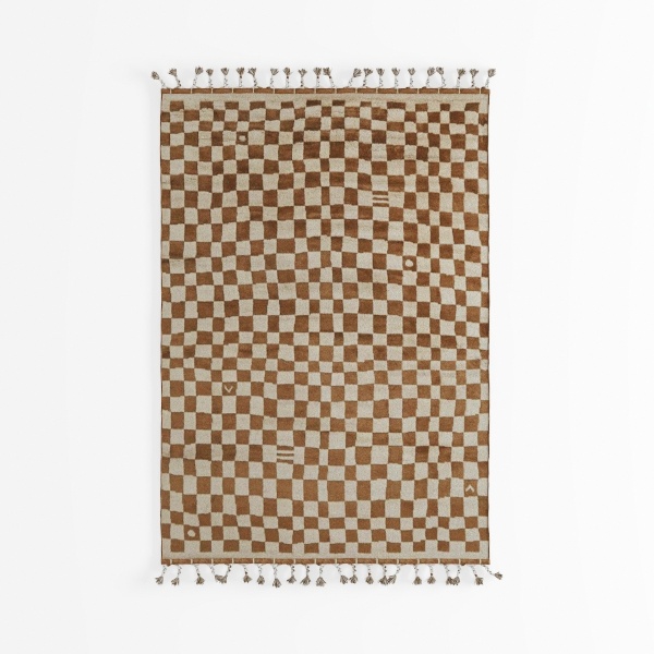 nuLOOM Adelaide Mid-Century Checkered Shag Area Rug