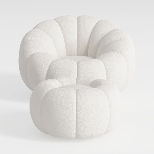 Swivel Accent Barrel Chair - Cute Comfy Small