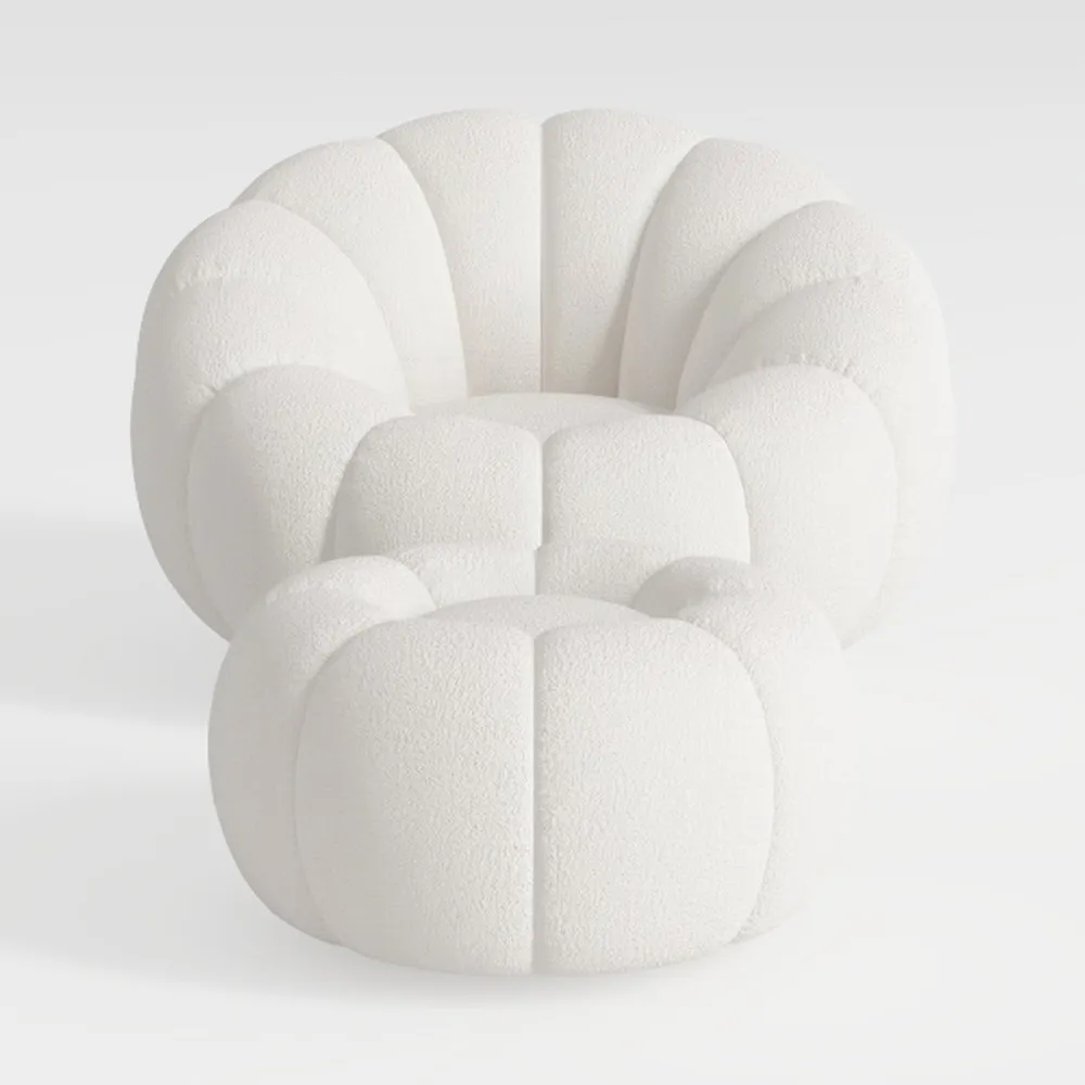 Swivel Accent Barrel Chair - Cute Comfy Small