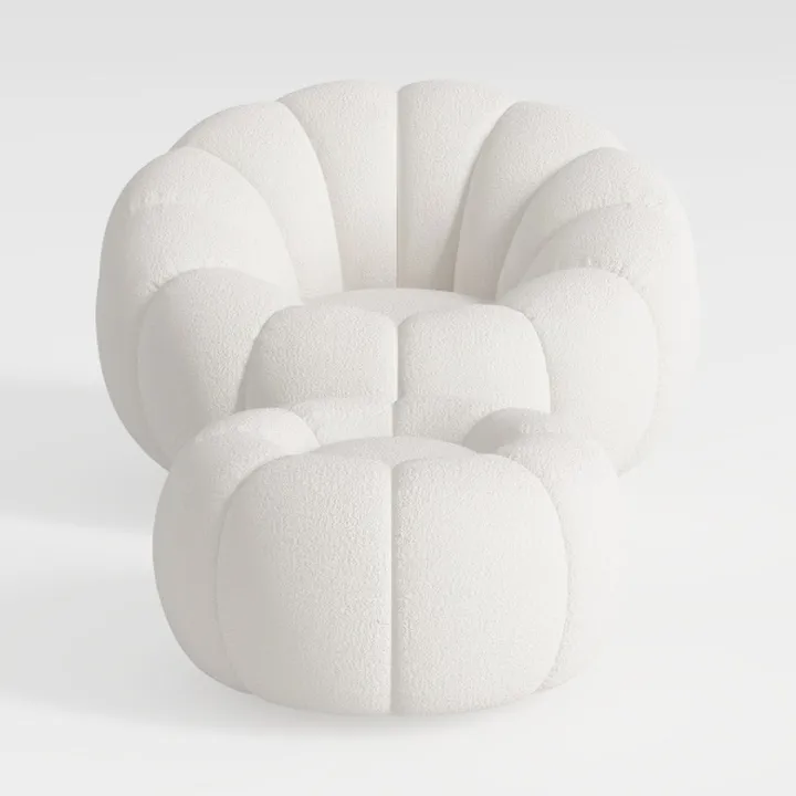 Swivel Accent Barrel Chair - Cute Comfy Small