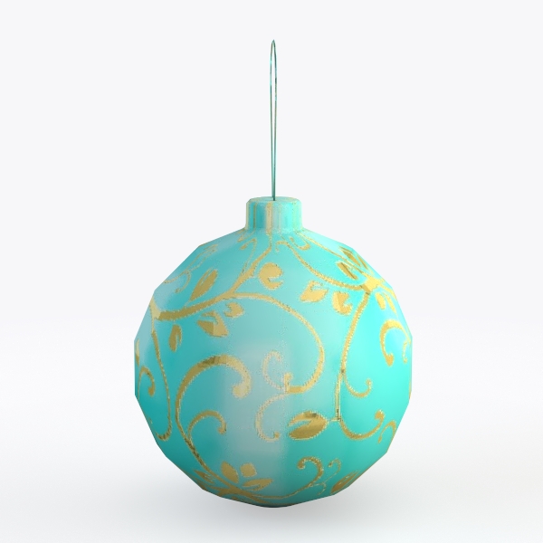Teal ornament