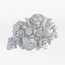 Premium plaster moulding-11 Right 45 Degree View