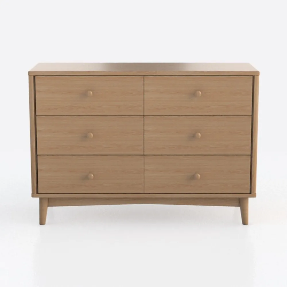 Prepac Finnley 3-Drawer Nightstand in Natural Oak