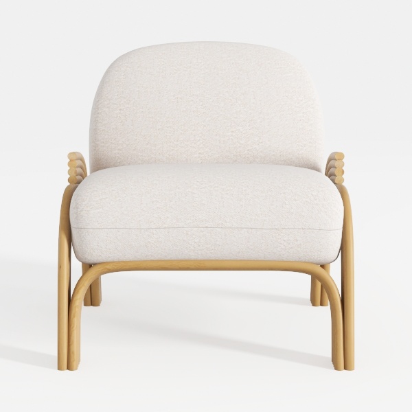 Modern Accent Chairs,Comfy Teddy Fabric Armchair