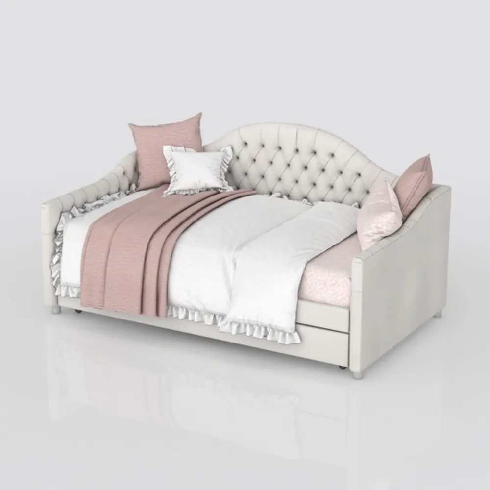 Rosevera Adrie Upholstered Twin Daybed with 