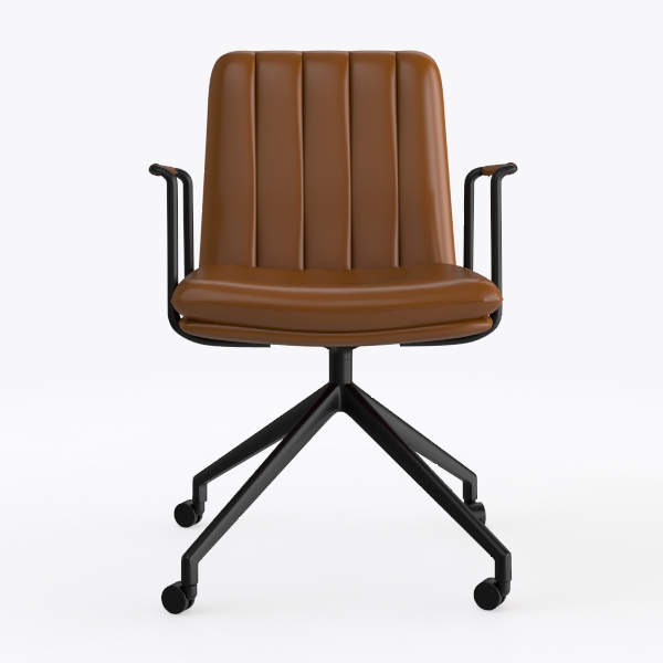 Marsail Armless-Office Desk Chair with Wheels