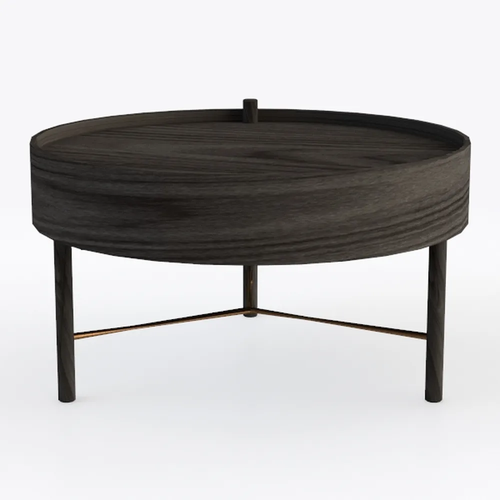 Pemberly Row Mango Wood 38" WD Round Urban Drum