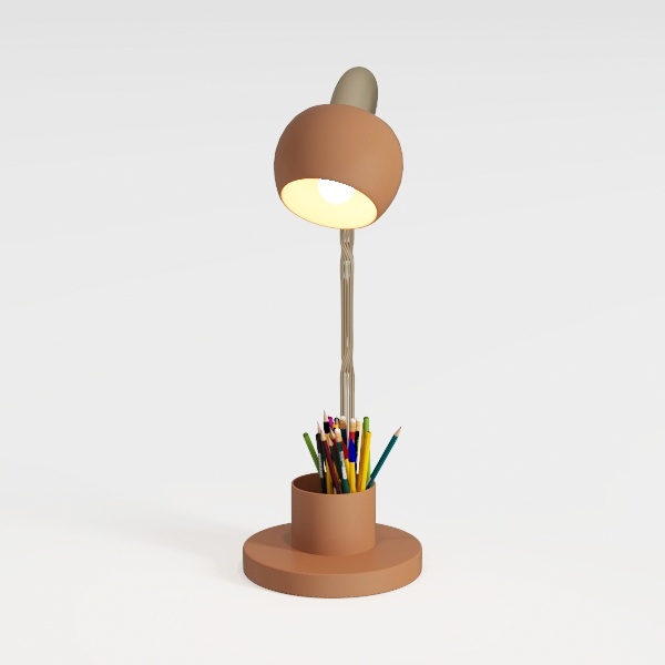 BOHON Cute Desk Lamp with USB Charging Port, Pink 