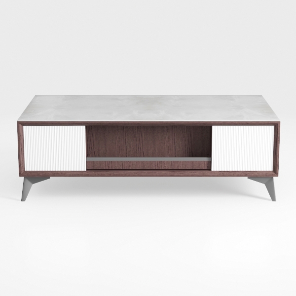 Modern Coffee Table & 65&quot; TV Stand Set of 2, LED