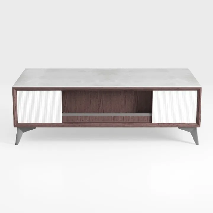 Modern Coffee Table & 65" TV Stand Set of 2, LED