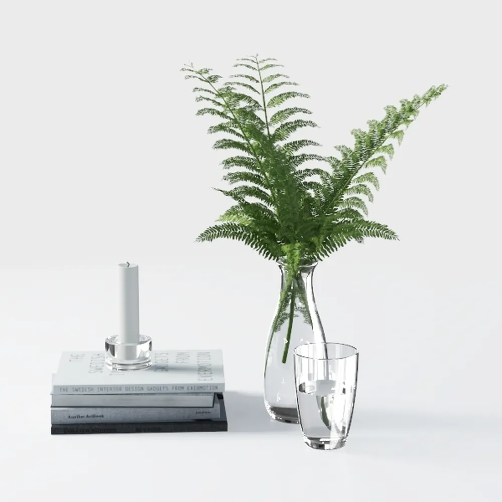 5ft Tall Triple Golden Cane Palm Artificial Tree