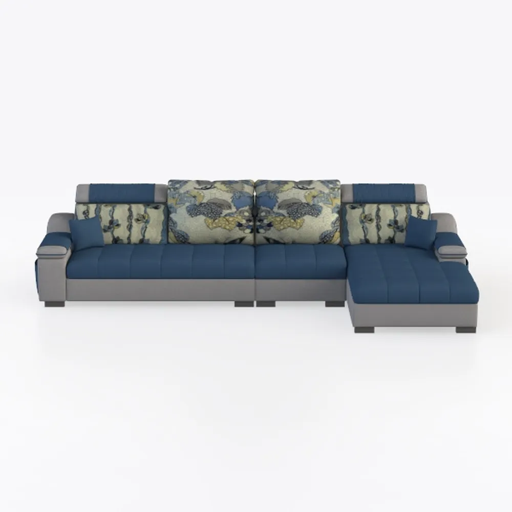 OPAHDN Modern L-Shape Modular Sectional Sofa for T