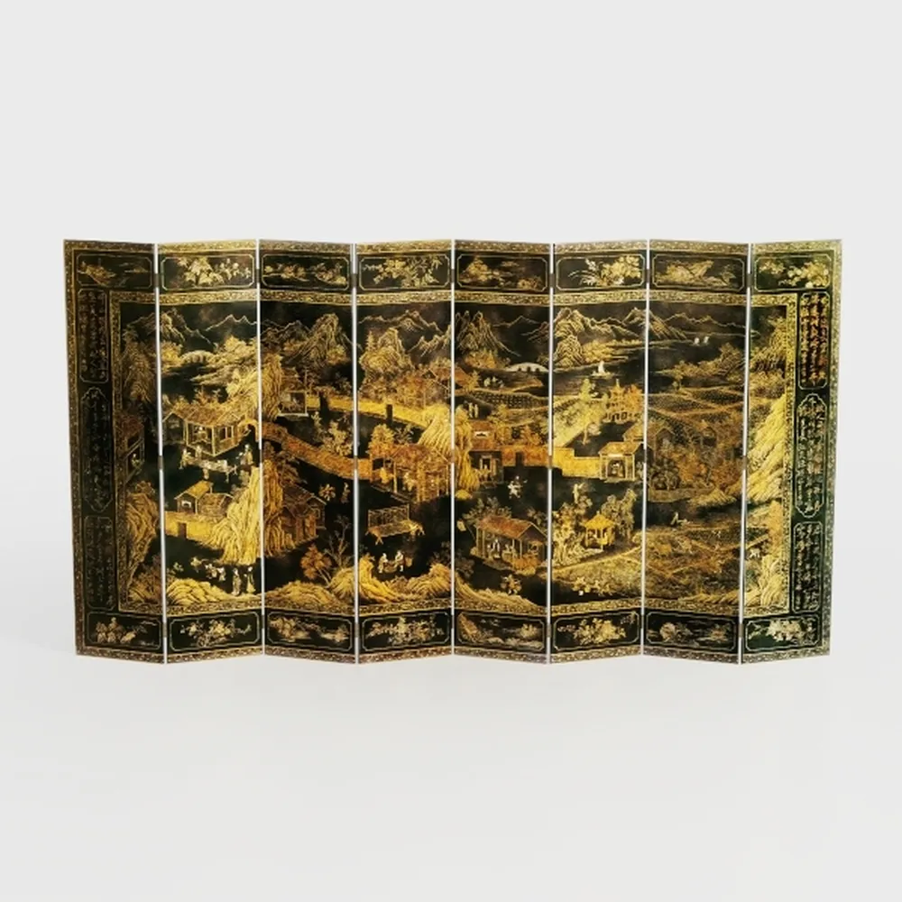 NutArtPic Brown Tree Canvas Wall Art Brown Golden