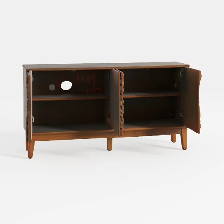 60.5'' Buffet Cabinet with Storage, Farmhouse Flut