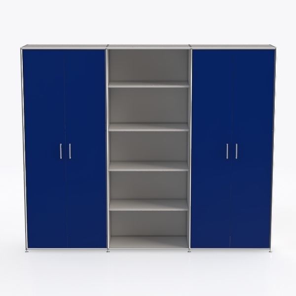 Yizosh Metal Garage Storage Cabinet with Lock, 71&quot;