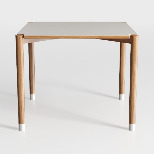 DUOMAY 29.5&#39;&#39; Square Wooden Dining Table, Modern W