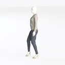 display model-Clothing Store Left 45 Degree View