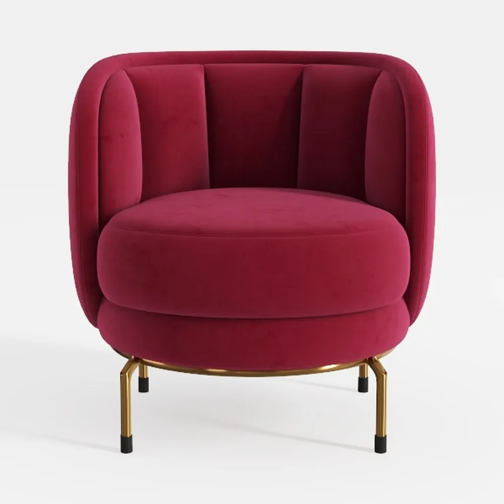 Yaheetech Club Chair, Velvet Accent Chair
