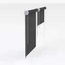 BERISSA Custom Cellular Shades Cordless, Blackout  Right 45 Degree View