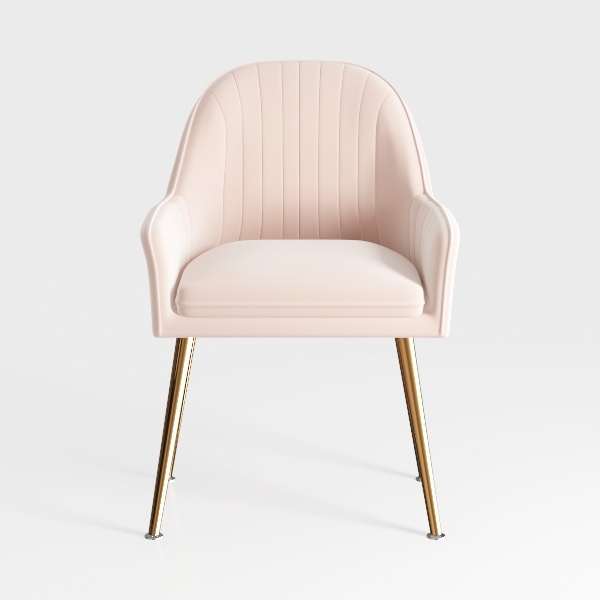 1 Pcs Velvet Kitchen Chair, Adjustable Rotation