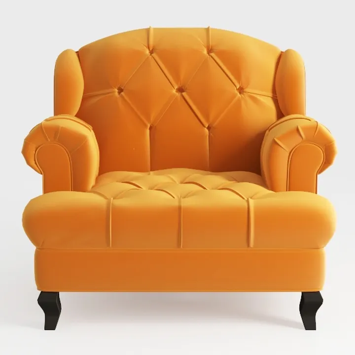 QHITTY Modern Velvet Chesterfield Accent Chair