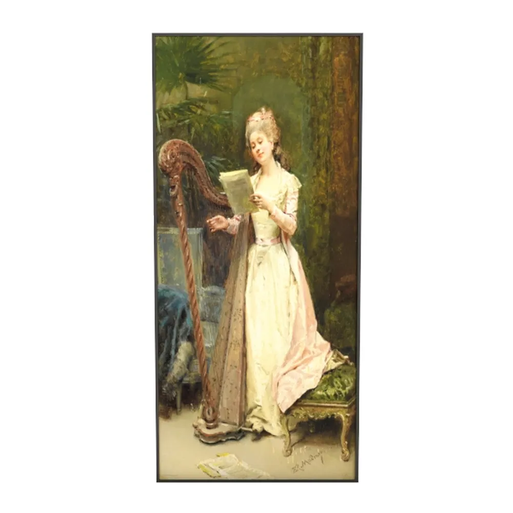 Italy Town Painting Tuscany Wall Art Streets of