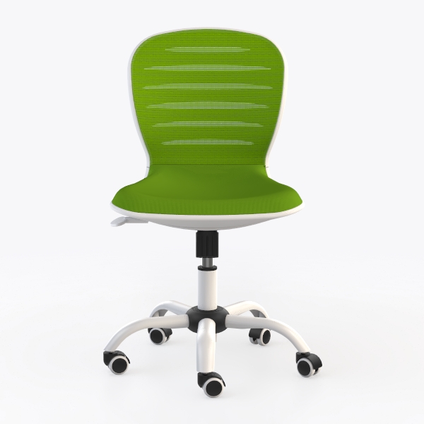 Home Office Desk Chair with Wheels, Armless