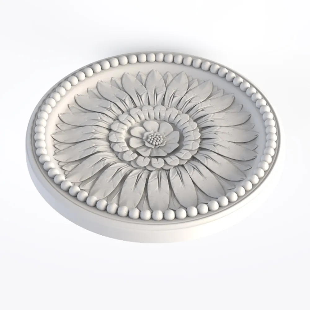 HIG Set of 2 Decorative Round Pleated Throw