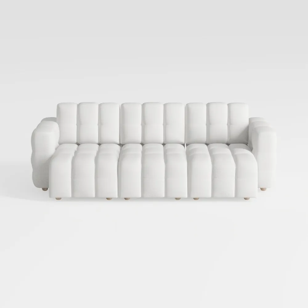Velvet Couch - Extra Deep Seats, 3 Seater Futon