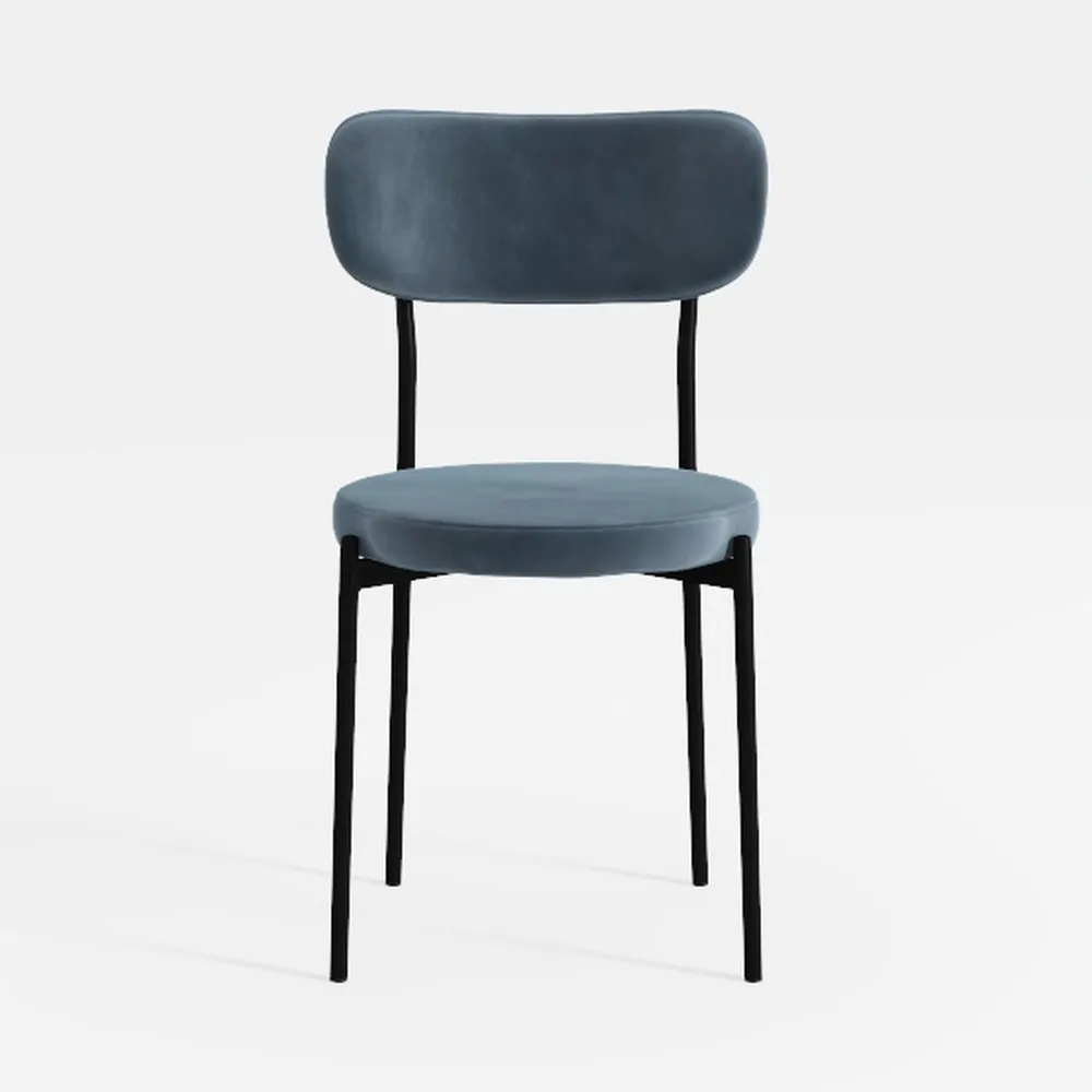 Mediterranean Magic Diner Chair with 2" Box Seat