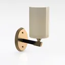Modern Brass Glass Wall Lamp 3D Model Right 45 Degree View