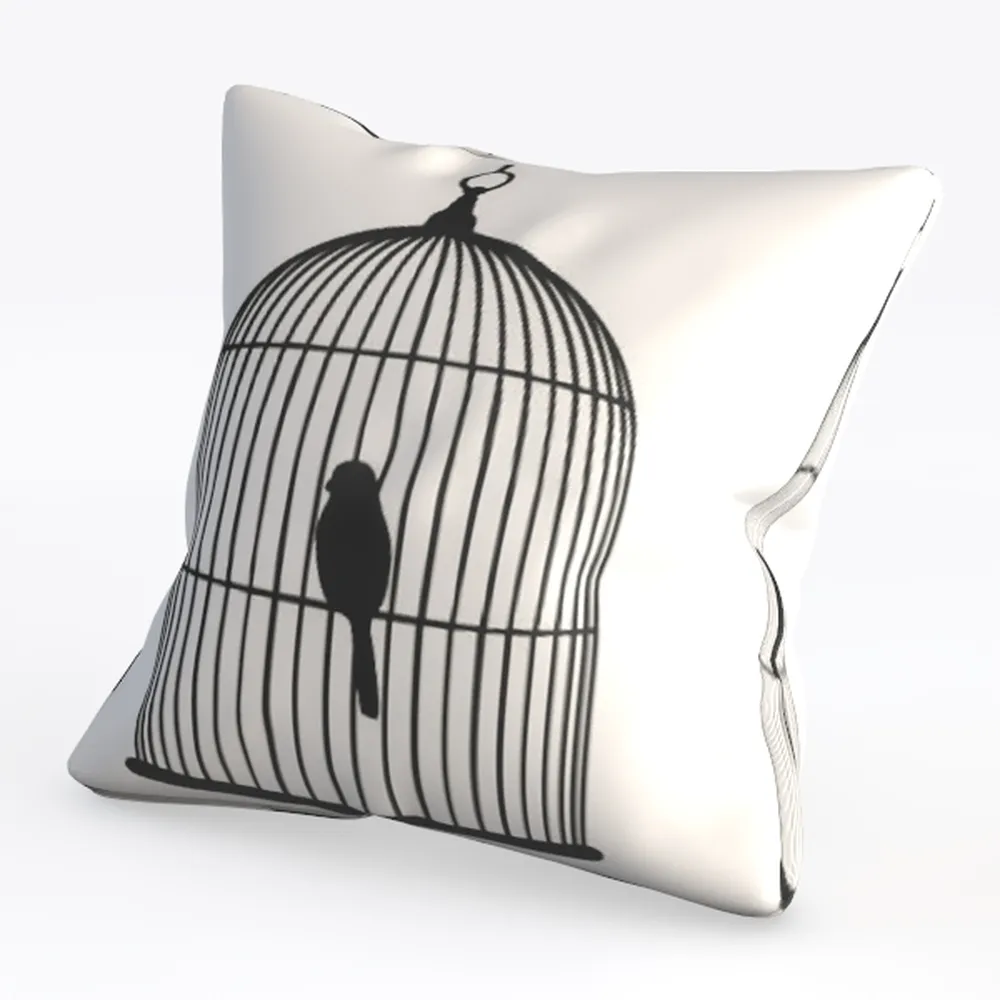 Gradient Dark Blue Geometric Stripe Abstract Art