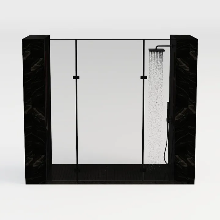 ELEGANT Double Sliding Bathtub Shower Door 60" W x