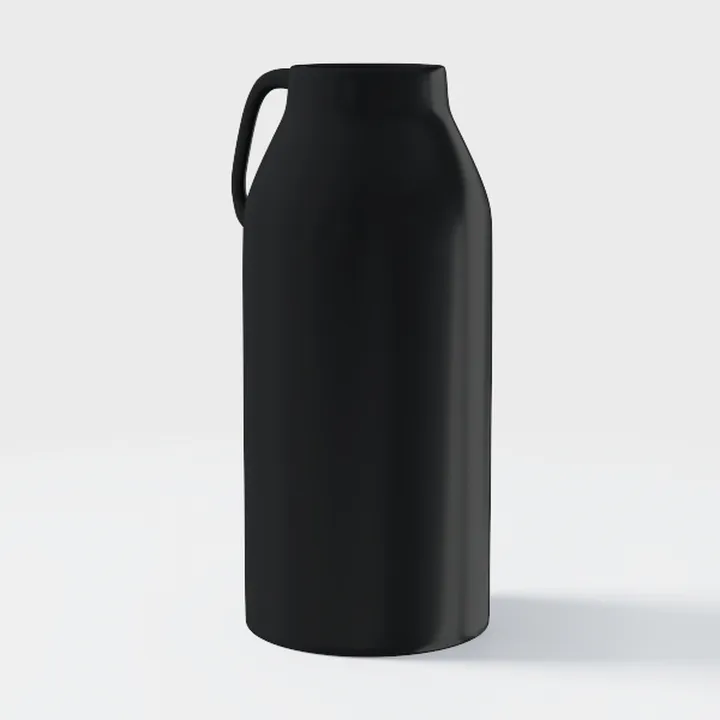 QIANLING Ceramic Rustic Farmhouse Vase, 7.9 Inch