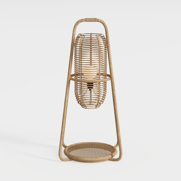lamp-Glamorous Rattan