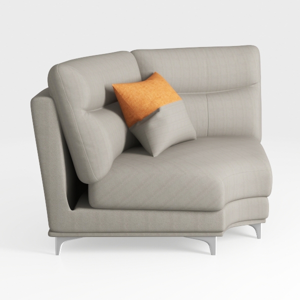 Acanva Convertible Modular Sectional Sofa, Mid-Cen