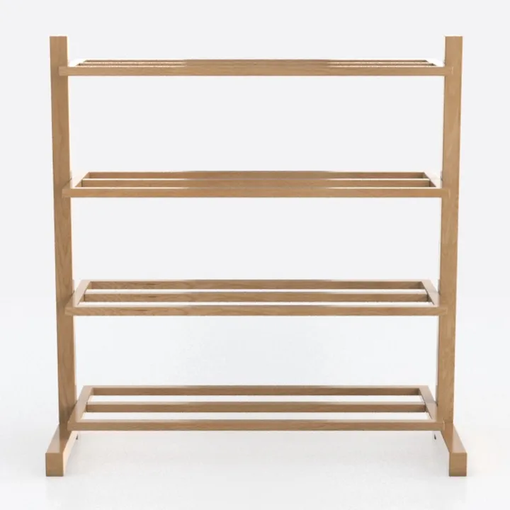 3 Tier Bamboo Shoe Rack Storage Organizer for