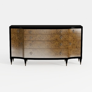 Furologee TV Stand Dresser with 4 Drawers