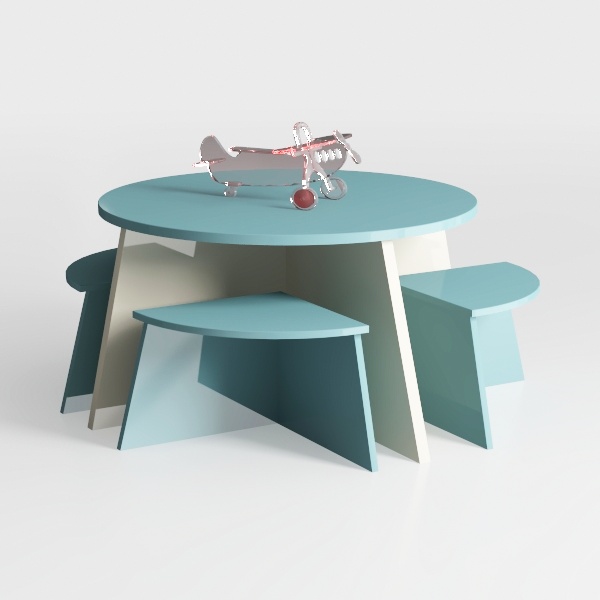 kids&#39; table and chairs-Mini Wonderland