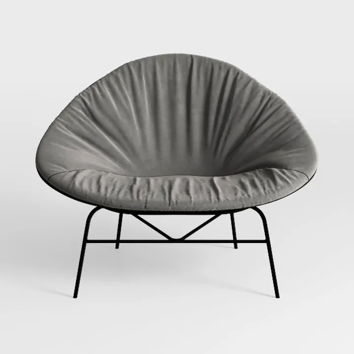 Sweetcrispy Comfy Saucer Chairs Folding Cozy Faux