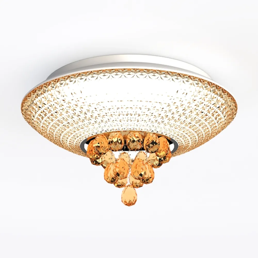 12-Light Crystal Flush Mount Chandelier Ceiling 