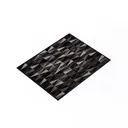 Modern Geometric Pattern Black Gray Area Rug 3D Model Right 45 Degree View