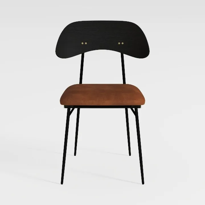 Dining Chairs Set of 4, Mid-Century Modern PU