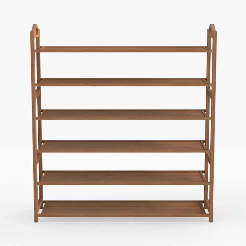 Shoe Rack Organizer, 5 Tier Bamboo Shoe Rack for