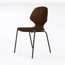 Dining Chairs Mid Century Modern Leisure Left 45 Degree View