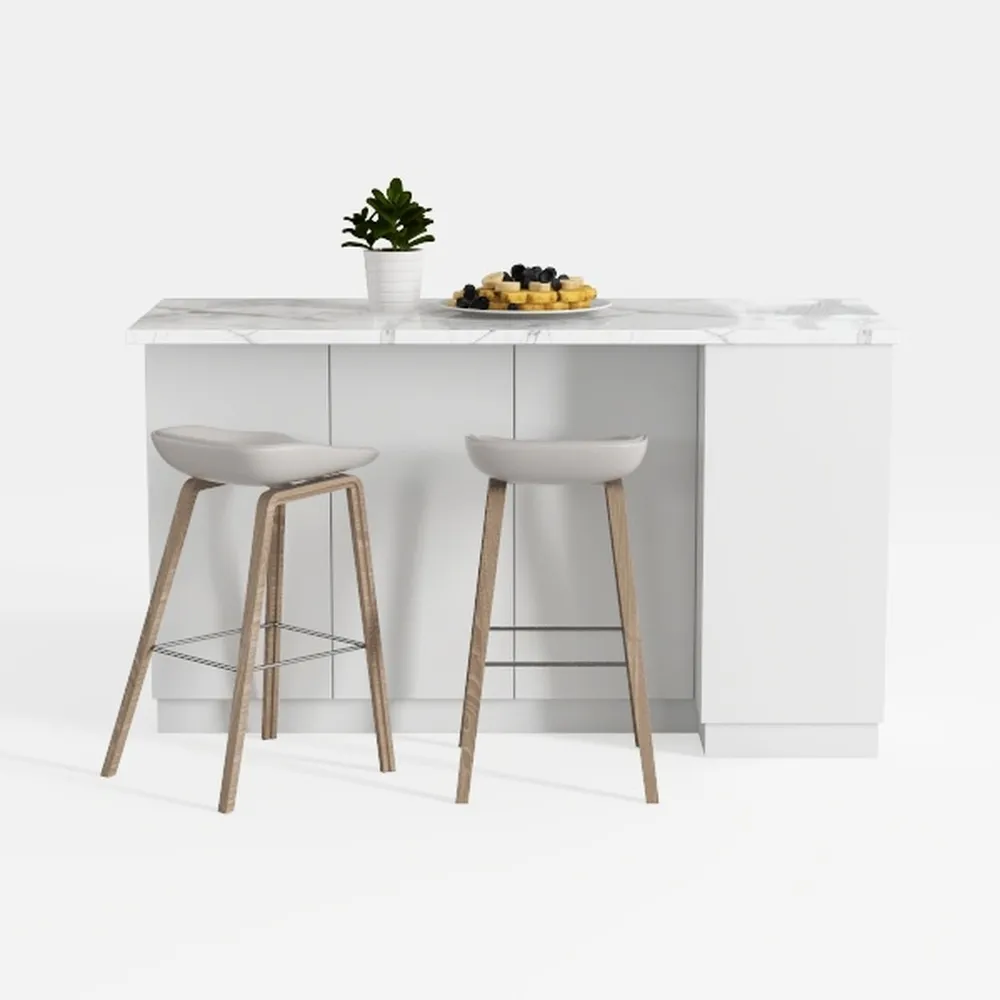 Smythe 24 in Blonde Backless Wood Counter Stool wi