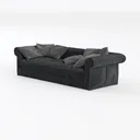 124.8" U Shaped Cloud Couches Sectional for Living Left 45 Degree View