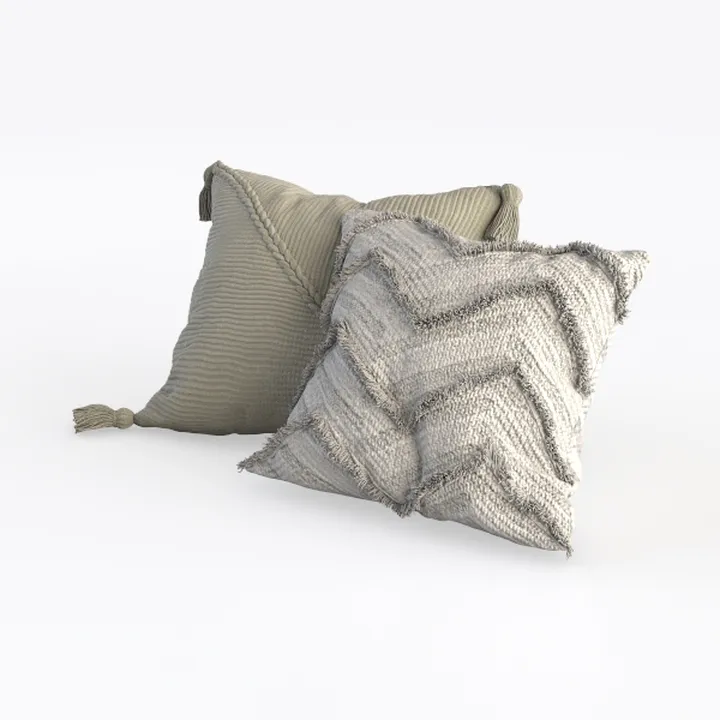 Volcanics Pack of 2 Sage Green Decorative Throw