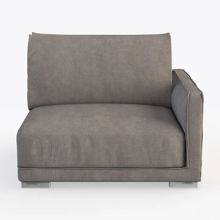 SIMPLIHOME Rex Right-Arm Sofa Module in 100% Recyc